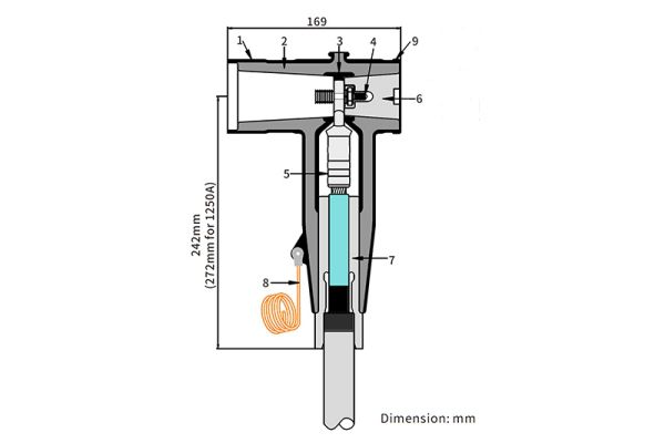 15kV 630A Bolted Separable Tee Connector